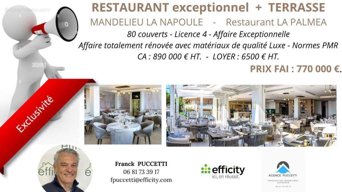 Commerce à MANDELIEU-LA-NAPOULE