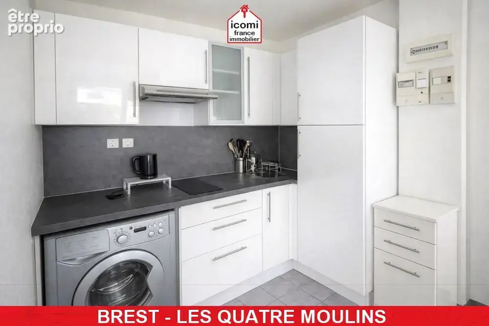 Finistere - brest (29200) - a vendre - appartement studio de 25 m² avec vue mer dernier etage en dalle beton - excellent dpe : b - photo 7