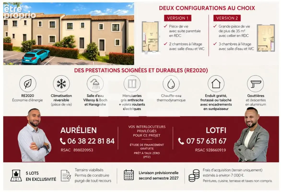 Maison de ville neuve re2020 – beauvoisin – dès 236 000 € - photo 2