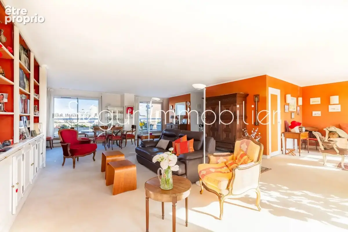 Paris XVe Pasteur : Penthouse avec terrasse et balcons - photo 3