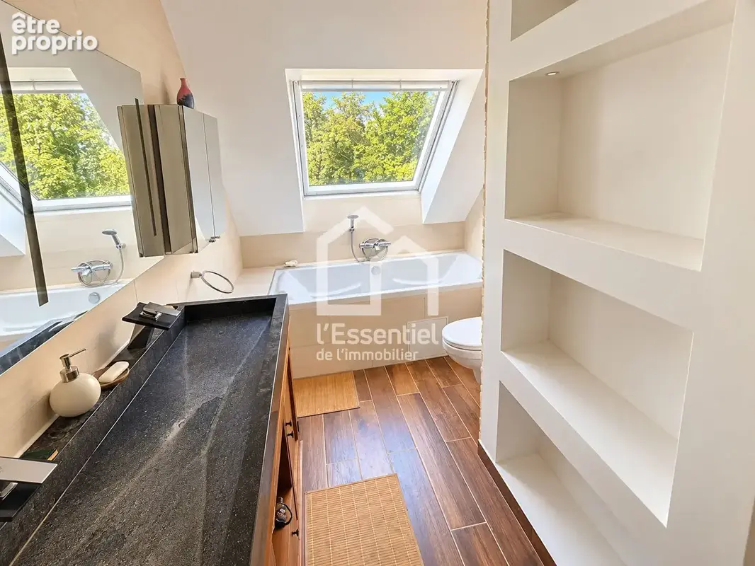 Maison -île Vaux sur Seine - 124 m² au sol - 4 chambres - 612 m² terrain - ponton privatif - photo 16