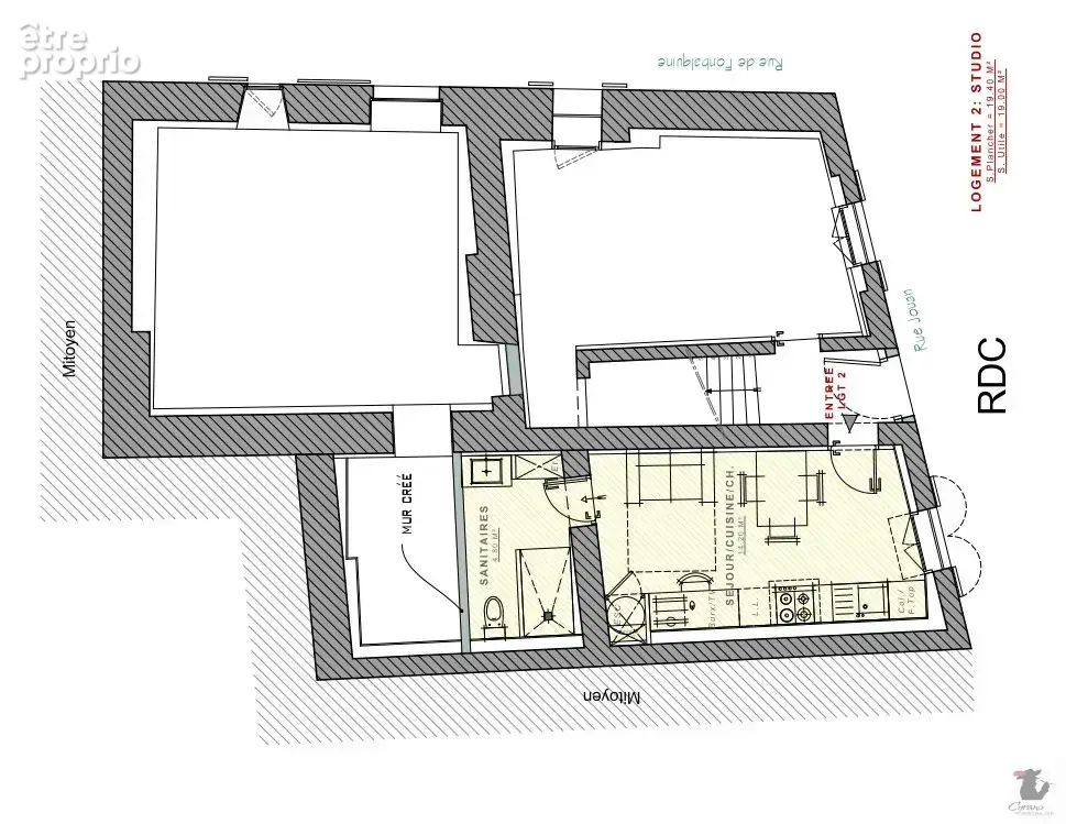 IMMEUBLE AVEC PROJET 5 LOGEMENTS déjà étudié et chiffré, rentabilité 11.71% - photo 3