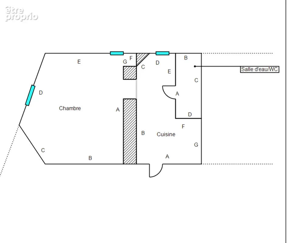 À vendre - appartement 30,5m2 plein centre de nonancourt (27) - photo 4