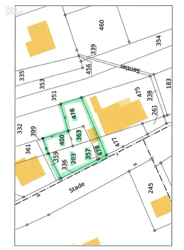 Terrain constructible 6,3 ares, 24 m de facade - photo 2