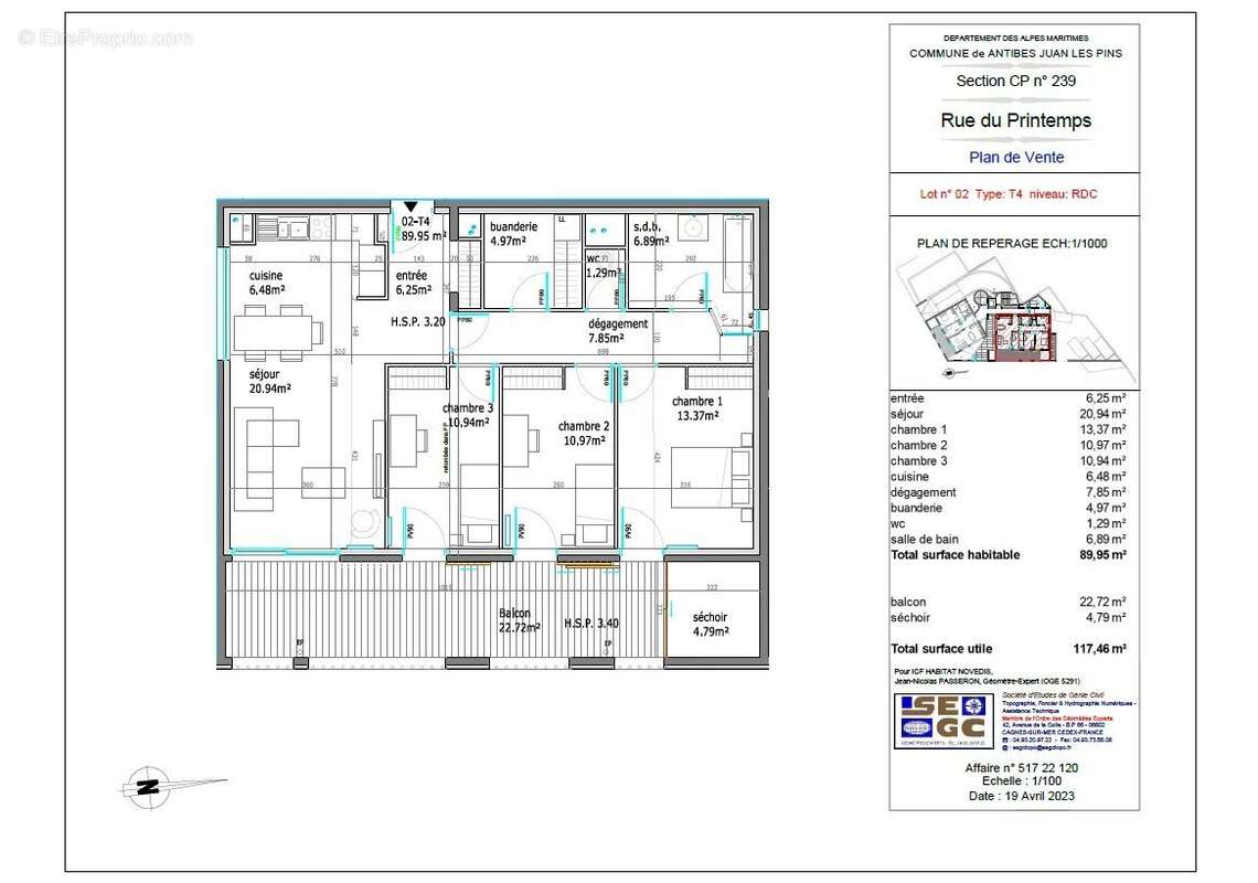 Appartement à ANTIBES