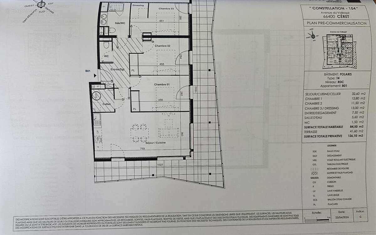 Appartement CERET 4 pièces d'environ 90 m2 avec terrasse et garage double - photo 8