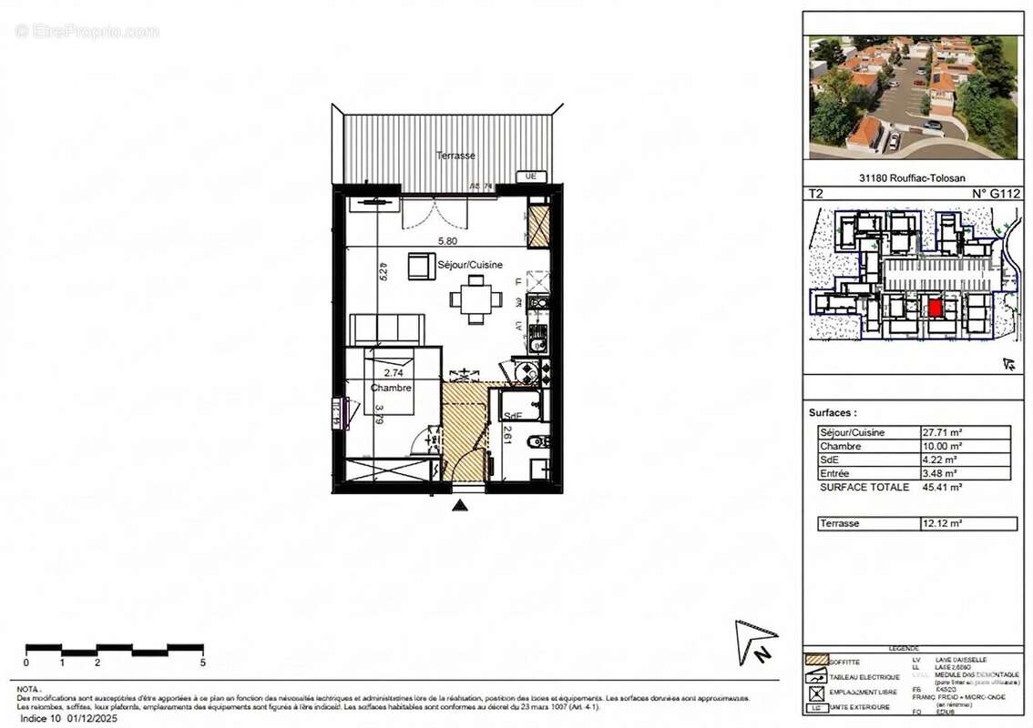 Appartement T2 avec grande Terrasse -  Rouffiac Tolosan - photo 6