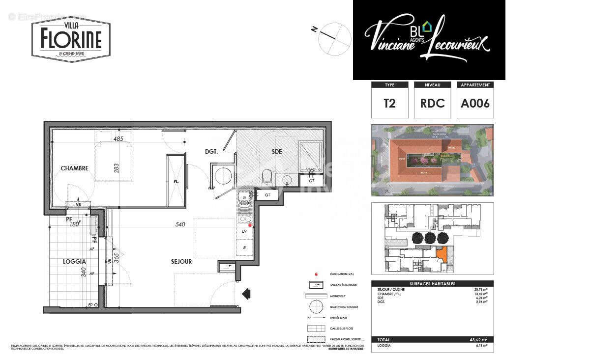 Appartement 39 m² à La Londe-Les-Maures  - photo 2