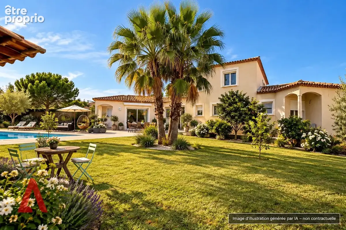Roujan  villa d'exception 218 m² + gîte indépendant  piscine chauffée  1 690 m²  690 000  - photo 13