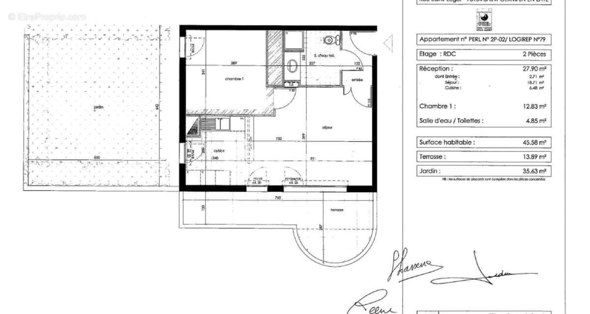 Appartement avec terrasse et jardin - photo 8