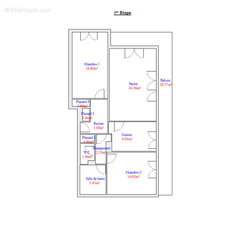 Cabourg appartement vue mer - photo 10