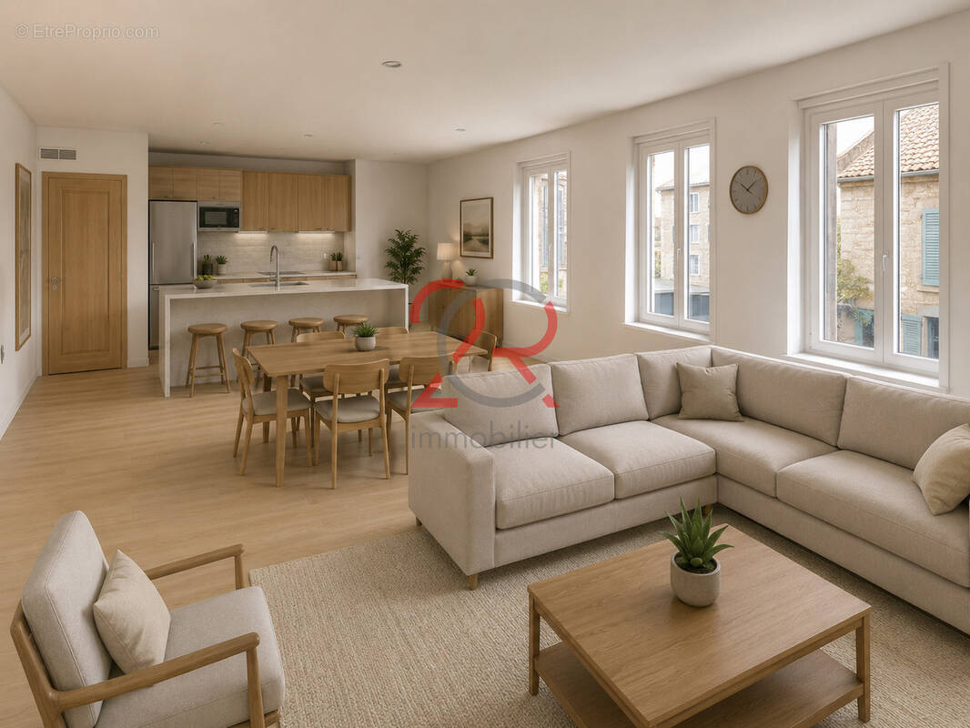 Appartement à créer avec belle hauteur sous plafond ,2  chambres - photo 1