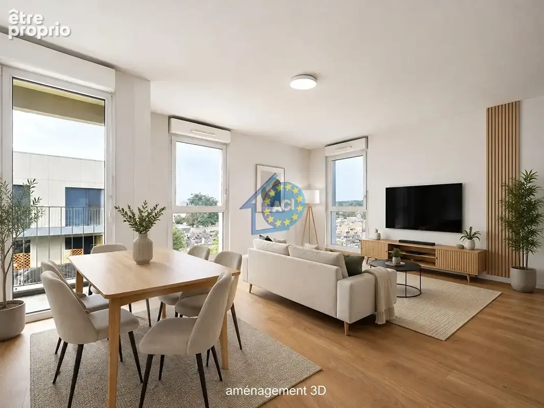 Appartement - Mantes-la-Jolie - 3 chambres - 72 m² - 2 parkings - photo 3