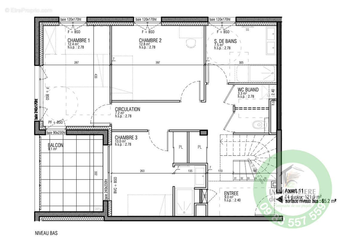 Appartement à LA TOUR-DE-SALVAGNY