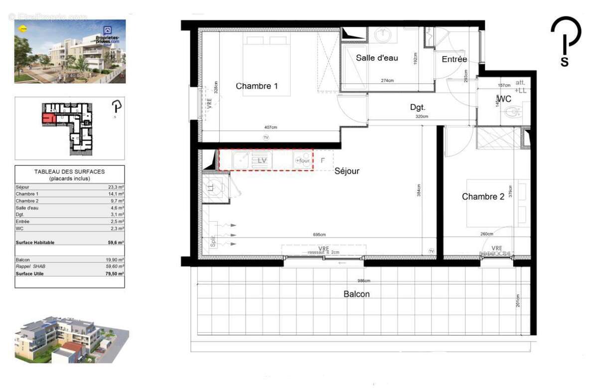 Appartement à SAUVIAN