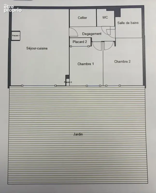 F3 cabine en rez de jardin + garage dans résidence de standing avec piscine - photo 8