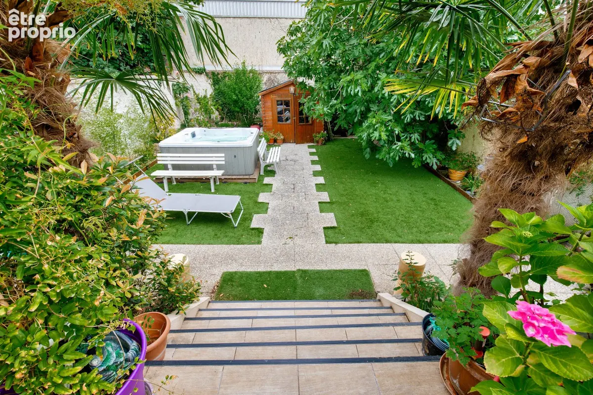 Maison Saint Ouen Sur Seine à vendre jardin sauna jacuzzi - photo 5