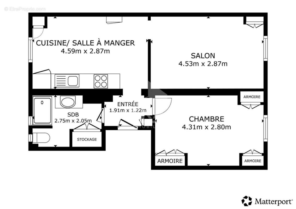 Appartement à PARIS-17E