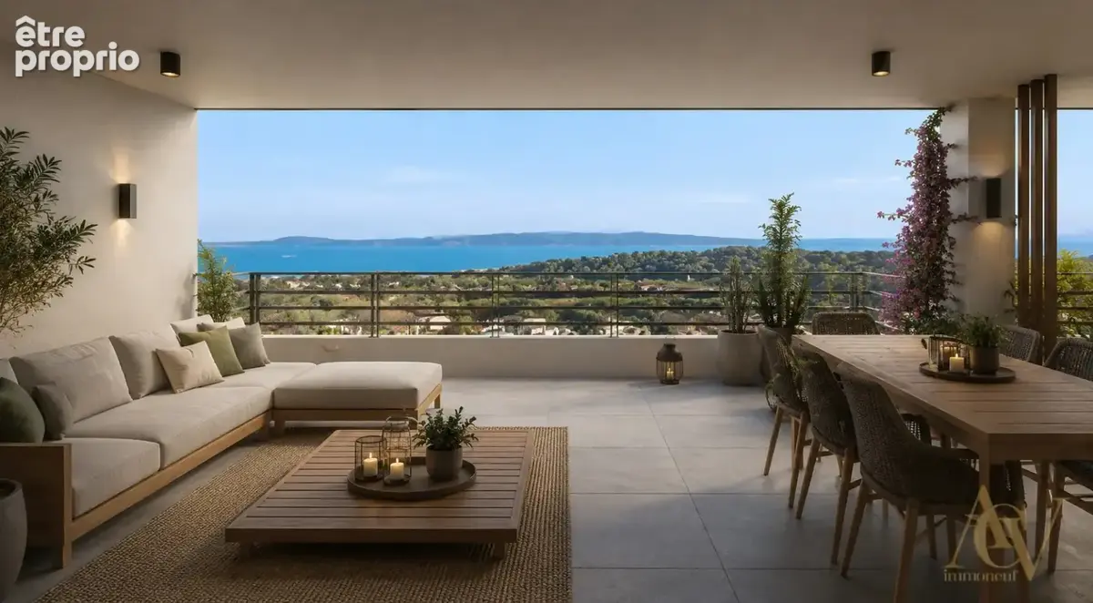 T3 d\'exception vue mer belle terrasse Bormes Les Mimosas 3