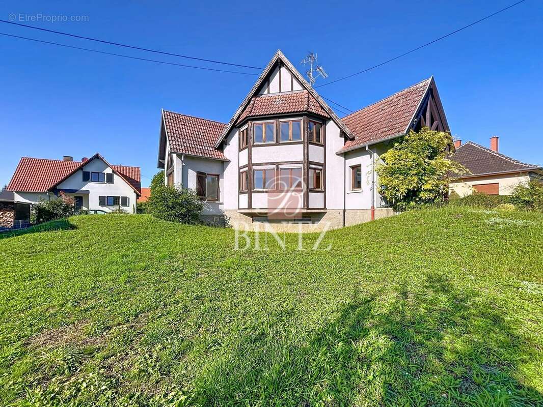 Vue de la maison depuis le jardin - Maison à ESCHAU