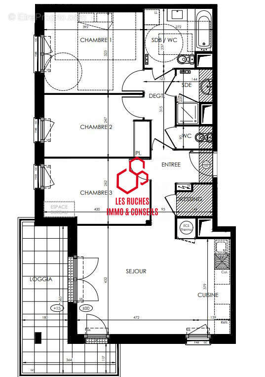 Appartement à SAINT-FARGEAU-PONTHIERRY