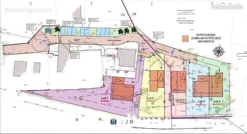 Terrain constructible 408m² viabilisé avec permis de construire déposé de 94m2 à Rognes 13840 - photo 2