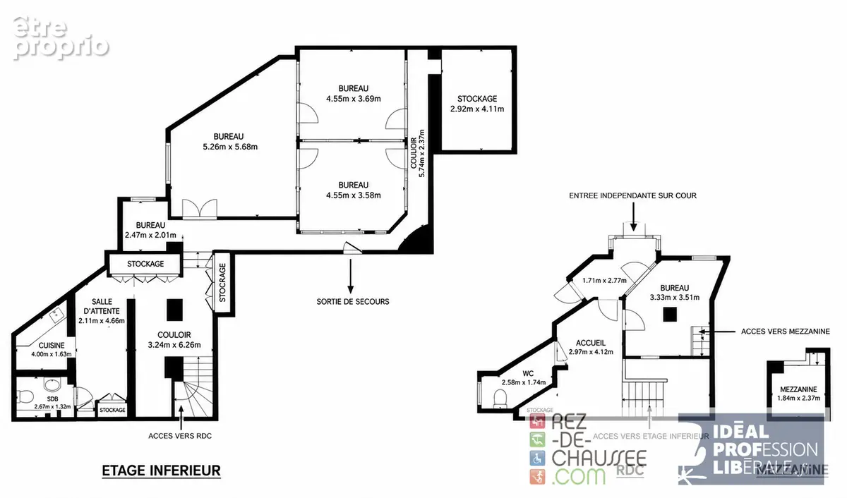 Triangle d'or - bureaux de 145m2 pour profession libérale - photo 1