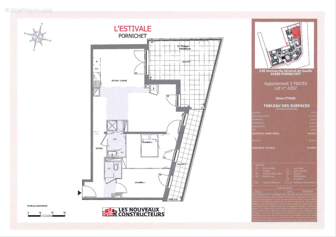 Appartement à PORNICHET