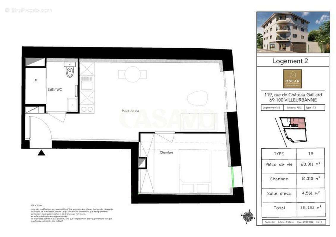 Appartement à VILLEURBANNE