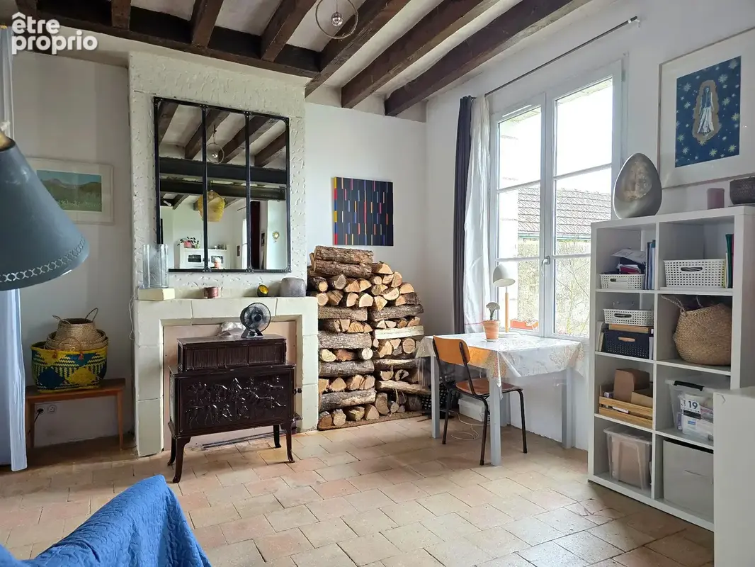 Maison ancienne de caractère   3 chambres   97 m2   Terrain de 1 435 m2   Chissay-en-Touraine - photo 4