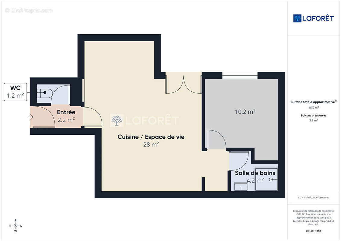 Appartement à PONT-L&#039;ABBE