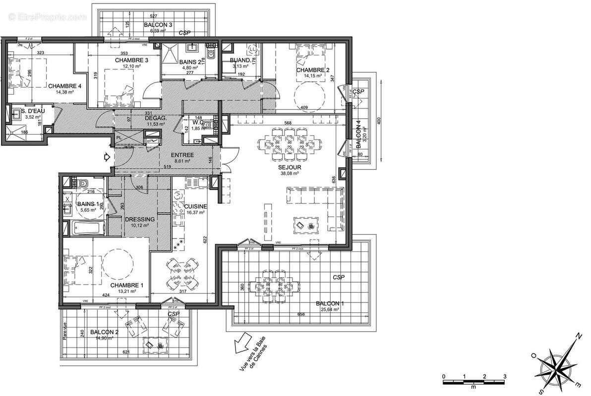 Appartement à LE CANNET