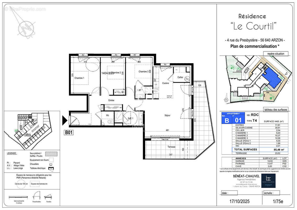 ARZON BOURG, Appartement neuf T4 - photo 6