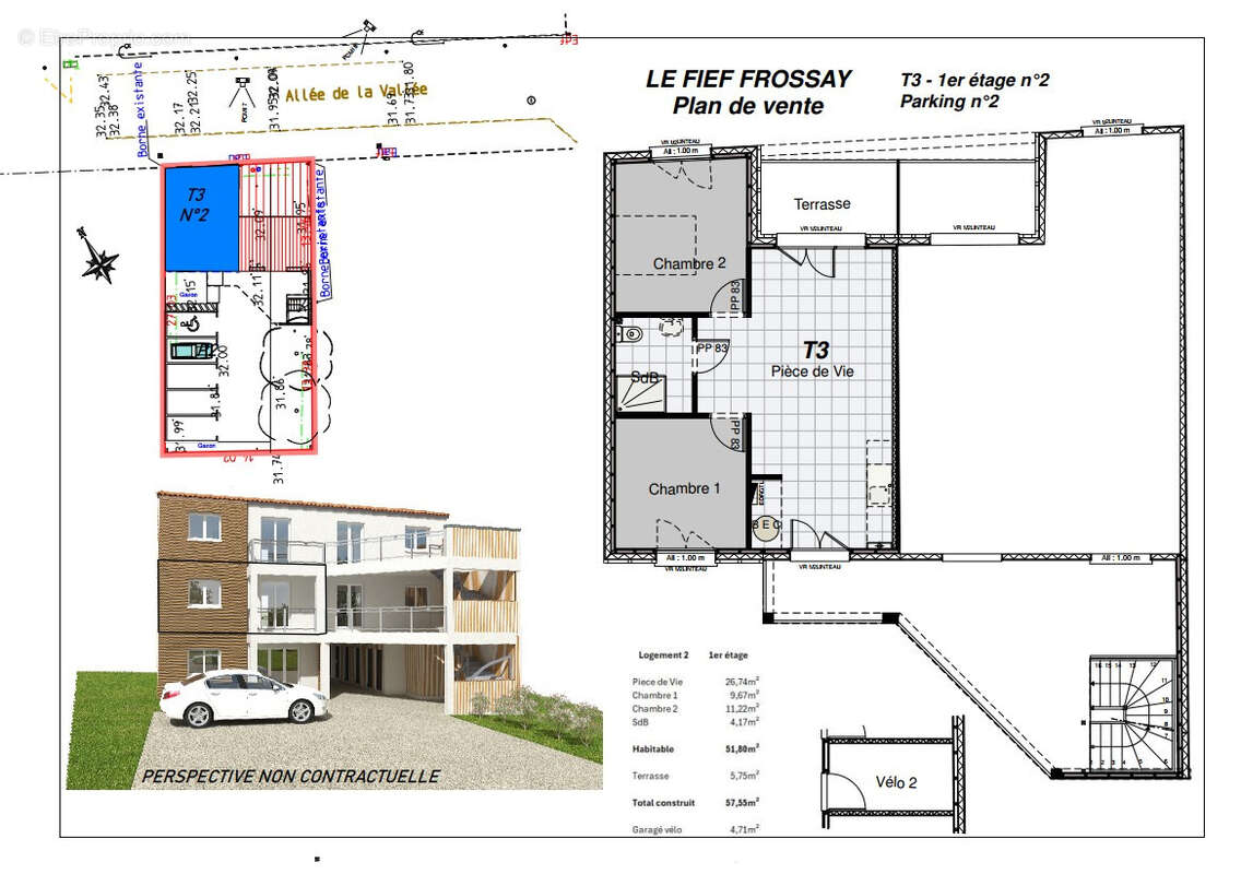 Appartement à FROSSAY