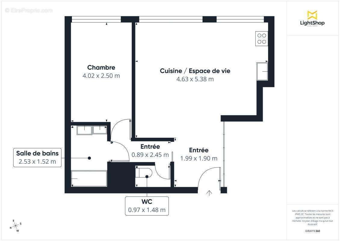 Appartement à PARIS-18E