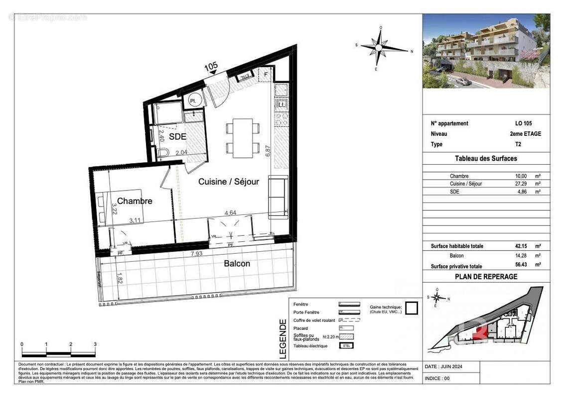 Appartement à BEAUSOLEIL