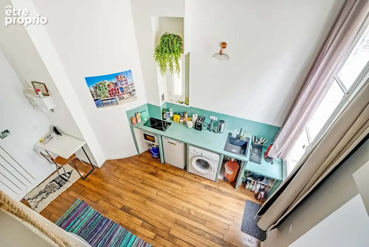 Appartement Paris 1 pièce(s) 20 m2 - photo 2