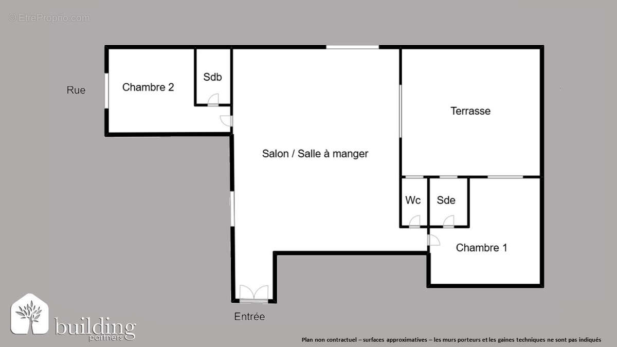 Batignolles Paris 17ème - Appartement 3 pièces 74 m² avec 25 m² de terrasse - photo 2