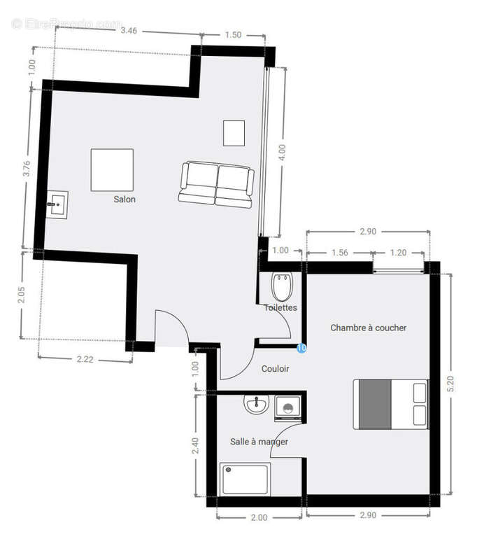 Appartement à PARIS-20E