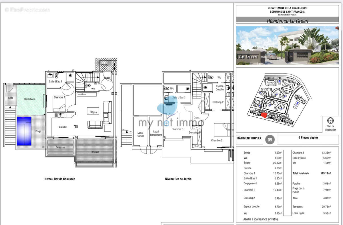 Duplex t4 avec piscine et vue mer sur le golf - photo 14