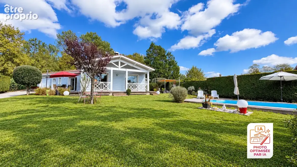 Salles   Élégante maison de plain-pied avec piscine dans un écrin de verdure - photo 12