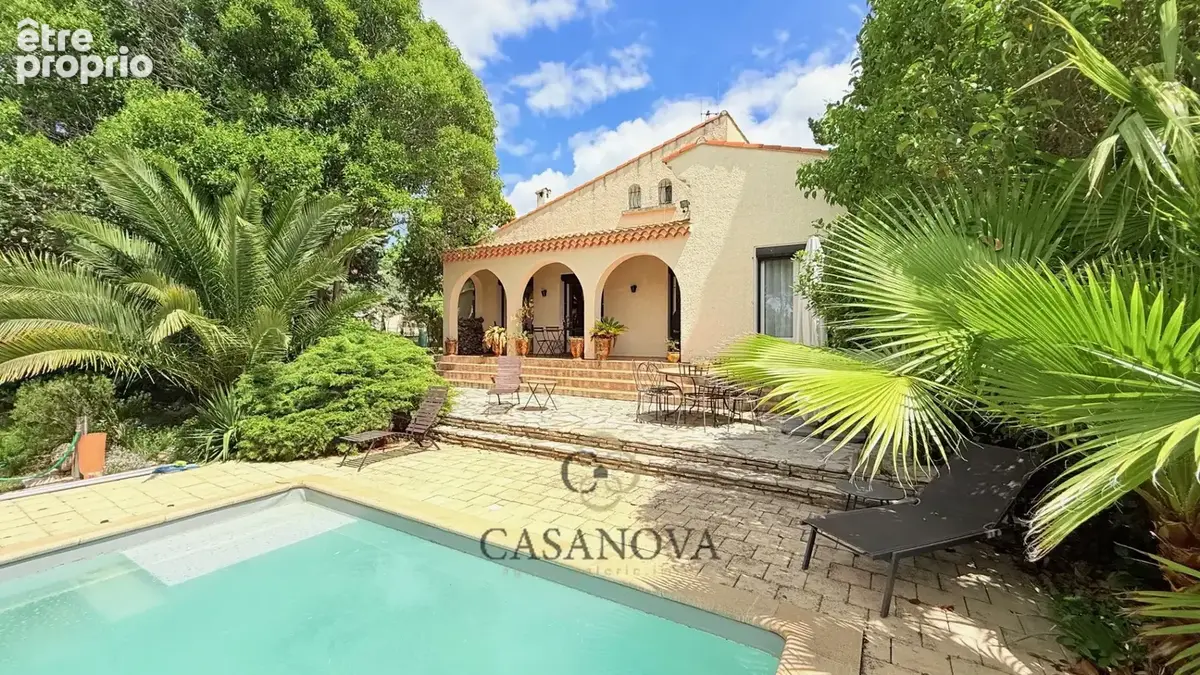 Villa avec piscine et jardin paysager à Bassan  4 chambres, garage, terrasses, proche Béziers - photo 3