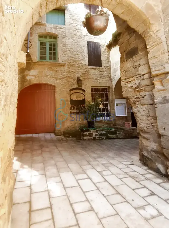 Remoulins maison de village en pierre de 280 m2  terrasses et cours idéal projet familial, gîtes ou investisse - photo 1