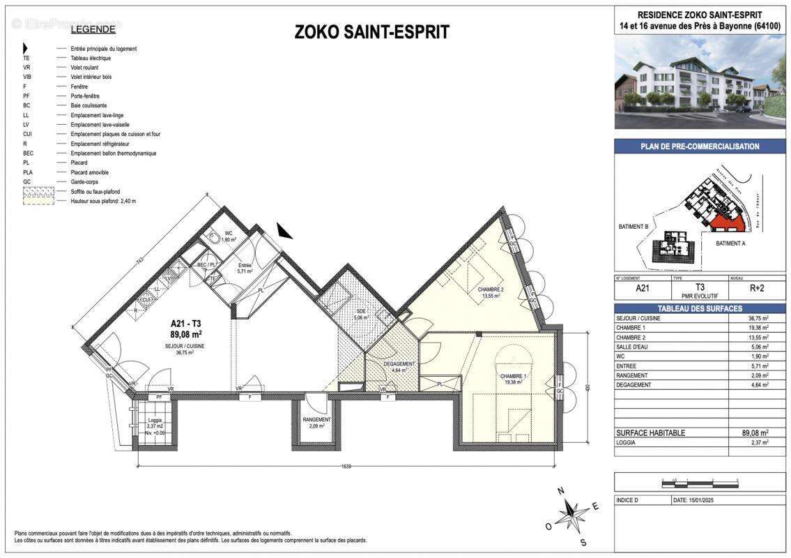 Appartement à BAYONNE