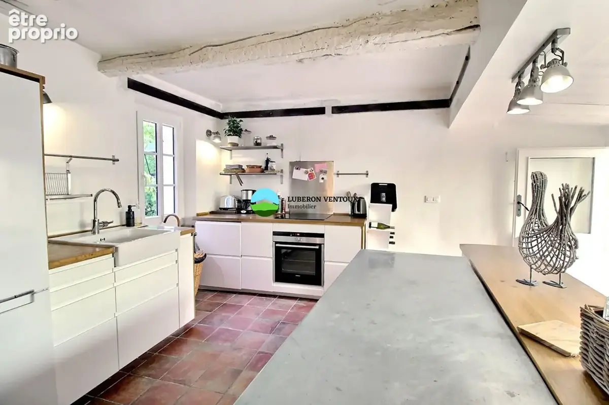 Le Barroux, maison 3 chambres avec cour et bassin. - photo 5