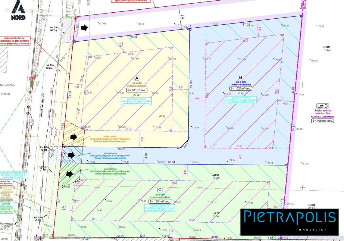 Terrain 801 m² à Villefranche-Sur-Saone  - photo 2