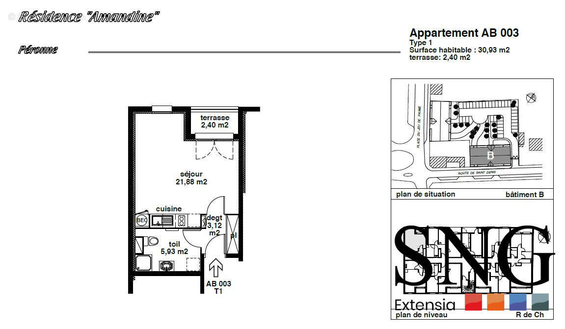 Appartement à PERONNE