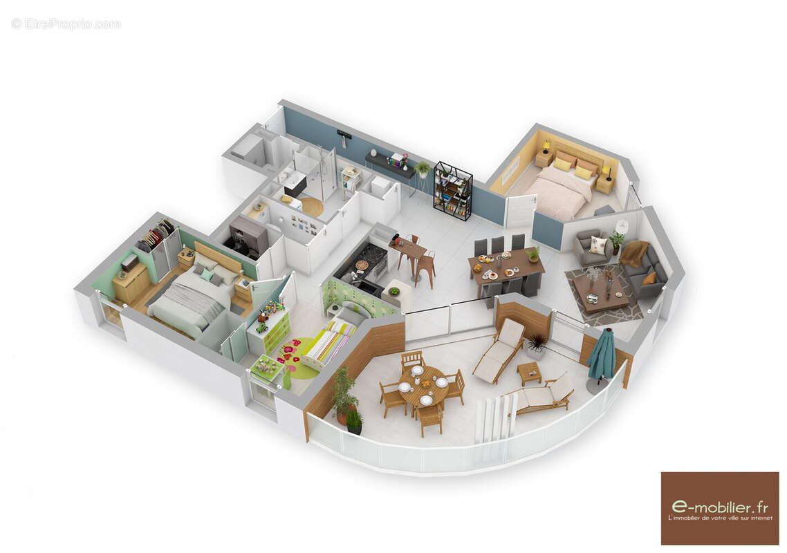 Appartement 85 m² à Saint-Baldoph  - photo 3