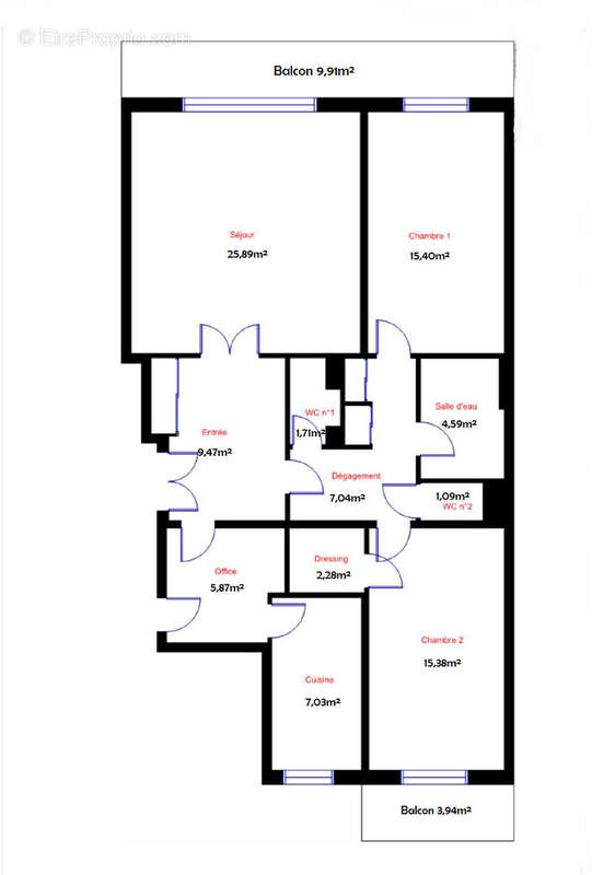 Appartement à NEUILLY-SUR-SEINE