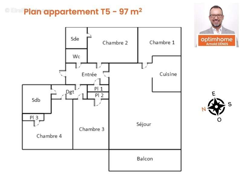Appartement T5 à vendre à moins de 20 min de Rennes gare – 4 chambres, balcon, garage fermé, parking et cave - photo 15